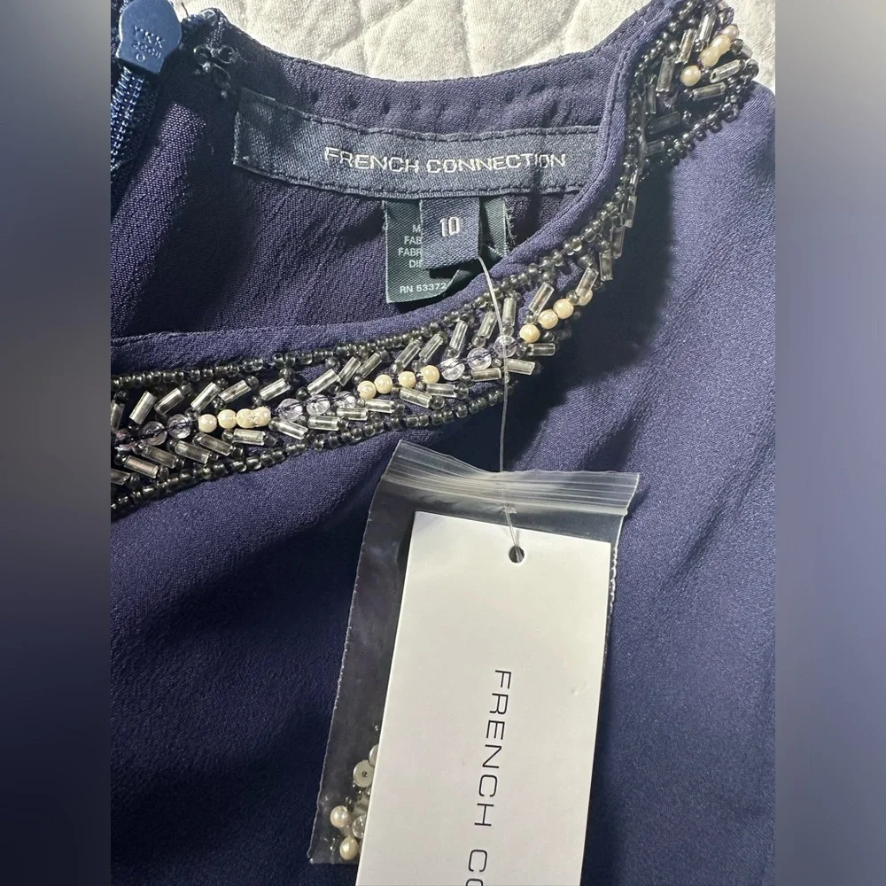 NWT French Connection Silk mini dress -Size 10 - Picture 5 of 11